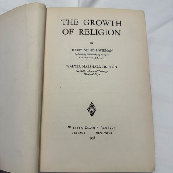 The Growth of Religion Vintage Hardback 1938 Willett, Clark, & Co Library Book - Picture 13 of 16